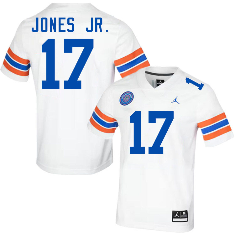 #17 Tramell Jones Jr. Gators Jersey,Florida Gators College Football Jerseys Stitched-Throwback White  #17 Tramell Jones Jr. Gators Jersey,Florida Gators College Football Jerseys Stitched-Throwback White